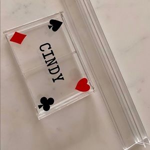 Canasta playing card holder